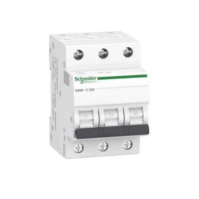 Image of Schneider Electric A9K02332 Circuit Breaker K60N 3P, 32A, C Characteristics, 6kA, White, 32 Ampere