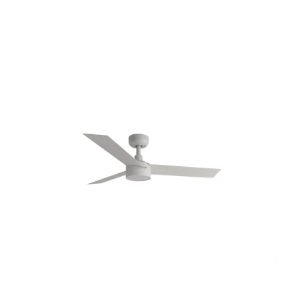 Image of Cruiser Small 3 Blade Ceiling Fan Matt White with Light 2700 4000 6500K Wiz Smart System
