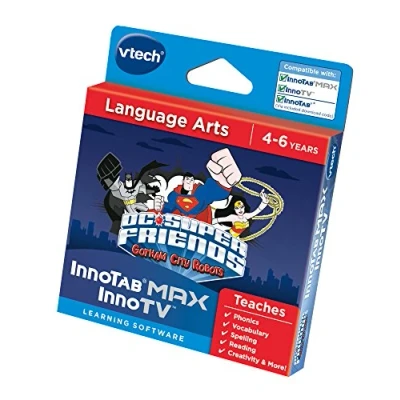 Image of Vtech 274803 &quot;InnoTV Innotab Max DC Super Friends Gotham City Robots&quot; Game