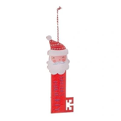 Image of Widdle Gifts Santa&#039;s Magic Key Wooden Christmas Eve Red/Santa 1735