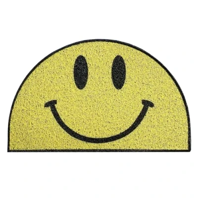 Image of Nicoman Smiley Face Doormat Housewarming Novelty Gift Present Dirt Trapper Indoor Outdoot Non Slip Barrier Door Mats 70 x 44cm