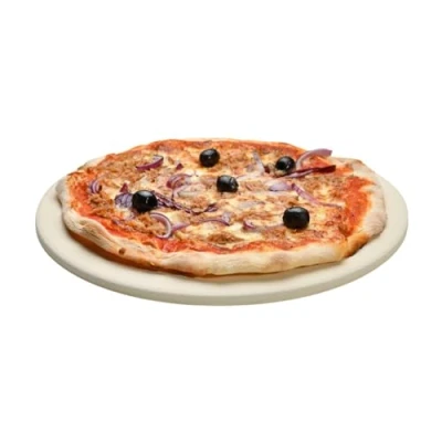 Image of CosmoGrill Pizza Stone, 30cm 11&quot; Heavy Duty Round Cordierite Ceramic Stone for Oven and BBQ Grilling, Ideal Bread Baking, Perfect Crisp Crust Wood Pellet Grills