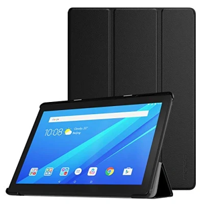 Image of MoKo Case for Lenovo Tab M10 (TB X505F/TB X505L/TB X605F/X605L) 10.1&quot;, M10/M10 HD, Ultra Compact Protection Slim Lightweight Smart Shell Stand Cover fit Black