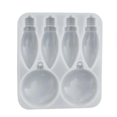 Image of Ralondbey Silicone Moulds for Resin Casting Epoxy Mold Light Bulb Molds DIY Craft Supply Christmas Keychain Pendant