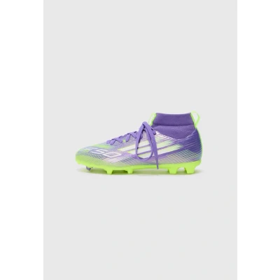 Image of adidas Performance F50 League Moulded stud football boots for kids, Size: 4, Purple rush/white/lucid lemon shoes
