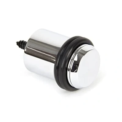 Image of Period Floor Mounted Door Stop Polished Chrome