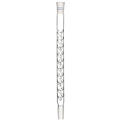 Image of Labasics Vigreux Column, 24/40 Joints Borosilicate Glass Fractional Column Distillation with Indentations and 300 mm Length for Laboratory