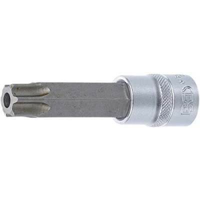 Image of BGS 5184 TB80 Bit Socket length 100 mm 12.5 (1/2&quot;) Drive T Star tamperproof (for Torx) T80