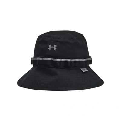 Image of Under Armour Men&#039;s Iso chill ArmourVent Bucket Hat, (001) Black / Castlerock, L XL