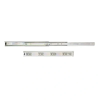 Image of Emuca Set of full extension ball bearing runners/slides 1,77x17,7 inch (45mm x 450mm) for drawer, 77,16 lb (35 kg)