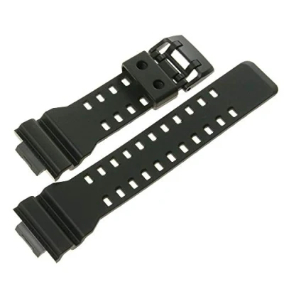 Image of Casio 10536683 Genuine Factory Replacement Black Rubber Watch Band fits GA 700 1A 1B