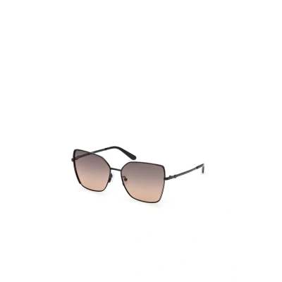 Image of Guess Woman GU00192 01B Sunglasses Metal Black Smoke Butterfly Normal