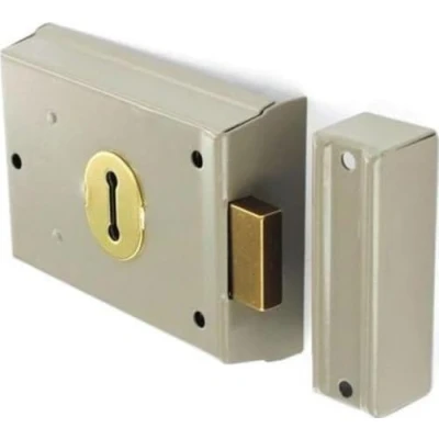 Image of Securit Double hand dead lock black 100mm