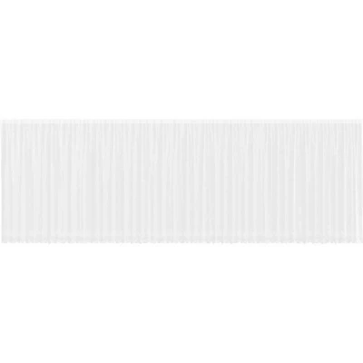 Image of Lace Curtain with Curtains Floral White 1200 x 245 cm Polyester vidaXL