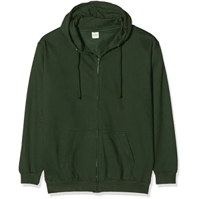 Image of AWDis Just Hoods Men&#039;s Zoodie Hoodie, Green (Forest Green), Medium