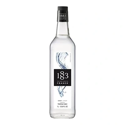 Image of 1883 Maison Routin Premium Triple Sec Flavoured Syrup for Cocktails &amp; Mocktails Glass 1L