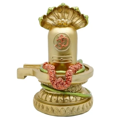Image of Hindu God Shiva Lingam Statue India Home Temple Mandir Murti Lord Idol Indian Dedicated Pooja Sculpture Religious Puja Decoration Item Diwali Gifts