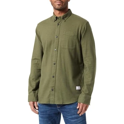 Image of Bestseller A/S Men&#039;s Jprblubrook Solid Twill Shirt L/S Casual, Grape Leaf/Fit: Comfort fit, M