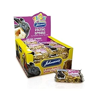 Image of Johnsons Bulk Box Treat 2 Eat Picnic Treats For Rabbits 1x24