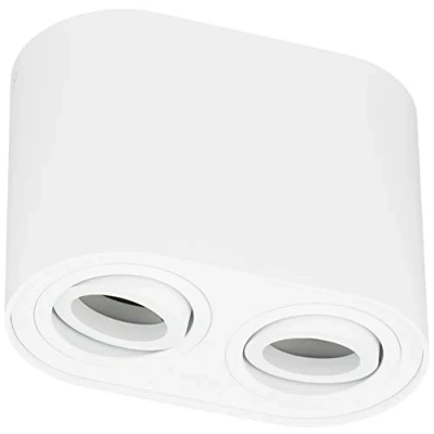 Image of Cookie Modern 2 Light Surface Mounted Downlight White Matt UK Stock