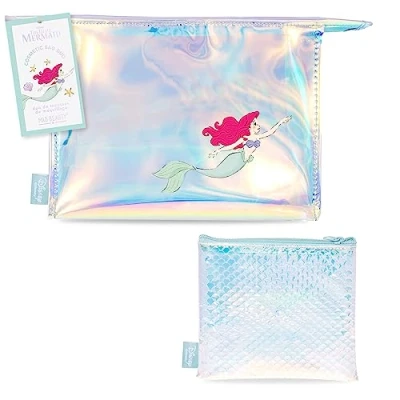 Image of MAD Beauty Disney The Little Mermaid Ariel Cosmetic Bag Duo, Make Up Pouches, Toiletries, Bag, Travel Pouch, Lovely Gift