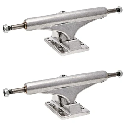 Image of Independent Mid 129 Trucks (Pair) Polished Silver