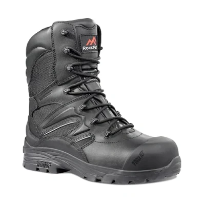 Image of Rock Fall Men&#039;s Titanium Safety Boot, Black, 10 UK