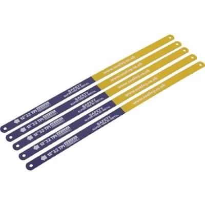 Image of Sealey Hacksaw Blade 300mm HSS Bi Metal 32tpi Pack of 5