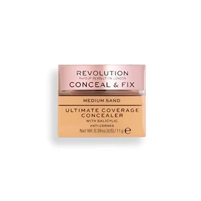 Image of Makeup Revolution, Conceal &amp; Fix, Ultimate Coverage, Concealer, Medium Sand, 11g