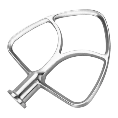 Image of Stainless Steel Flat Beater K45B for KitchenAid 4.5 5 Quart Tilt Head Stand Mixers Artisan &amp; Classic Series by MMOBIEL Paddle Attachment Pastry Mixing Accessory Dishwasher Safe