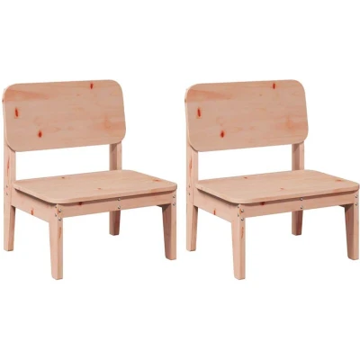 Image of vidaXL Garden Chairs 2 pcs 60x52.5x72 cm Solid Wood Douglas