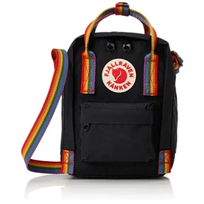 Image of Fjallraven Kanken Rainbow Sling Black ONE