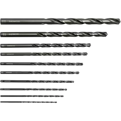 Image of Sherwood Set of 10 HSS Long Series Drills 2 10.00MM