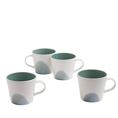 Image of Royal Doulton Signature 1815 Set of 4 Mugs, Green