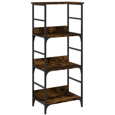 Image of vidaXL Bookshelf Smoked Oak 50x33x117.5 cm Engineered Wood