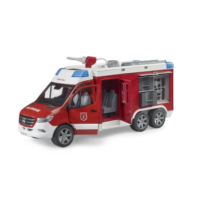 Image of Bruder Mercedes Benz Sprinter Fire Engine with Water Shoot Function Toys
