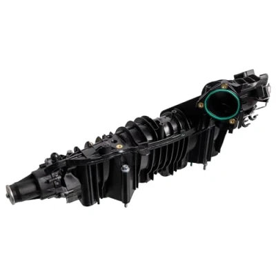 Image of 11614728712, 11617797384, 11617811214, 11618507239 Fitting, intake manifold FEBI BILSTEIN 177749 black BMW: 3 Touring, Coupe