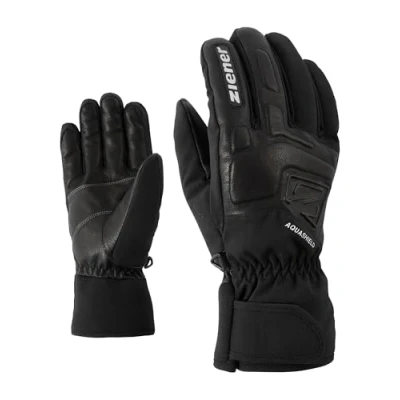 Image of Ziener GLYXUS AS(R) Adult Ski Gloves, Winter Sports, Waterproof, Breathable, Black (Black), 6.5