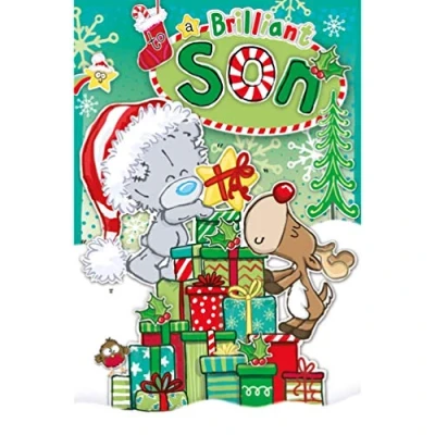 Image of Me To You Bear Brilliant Son My Dinky Christmas Card