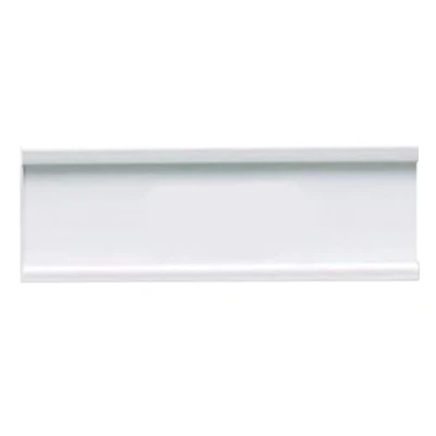 Image of Narrow Self Adhesive Shelf Label Holders for Schools and Libraries 30mm high x 70mm Wide Pack of 100