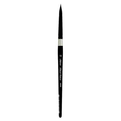 Image of Silver Brush Limited 3000S10 Black Velvet Round for Watercolour, Size 10, Short Handle