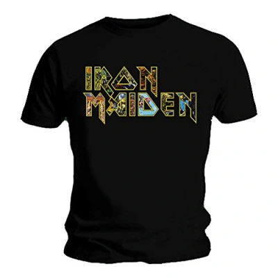 Image of Official T Shirt Iron Maiden Book of Souls Eddie Logo L