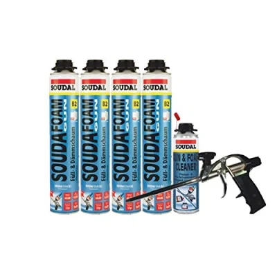 Image of Soudafoam B2 Foam Gun, Set of 4, with Professional Gun + Cleaner
