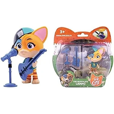 Image of 44 Cats Lampo + Guitar 7cm/ 3&quot; Tall