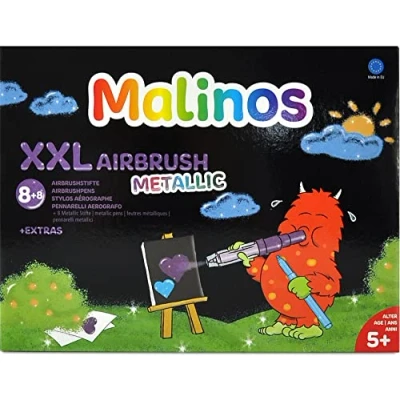 Image of MALINOS 300969 XXL Airbrush Metallic, Colourful, Pack of 29 (Pack 1)