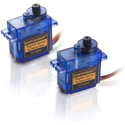 Image of 9g Metal Servo Gear RC Robot SunFounder SF180M Digital Half Semi Micro Motor Helicopter Airplane Boat Control 2pack