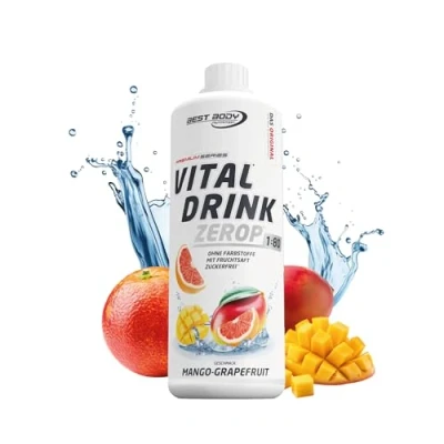 Image of Best Body Nutrition Vital Drink, 1000 ml Flasche (Mango Grapefruit)