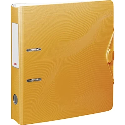 Image of Brunnen Wave Folder A4 Orange Wide Spine Width 7 cm Always Flat Stylish Design Ideal for University / School Office