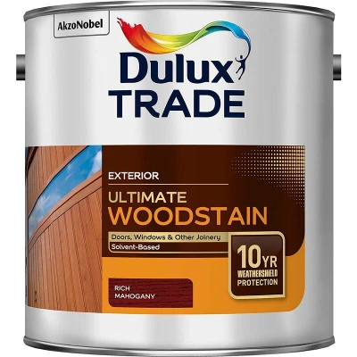 Image of Dulux Trade Ultimate Weathershield Wood Rich Mahogany 2.5L
