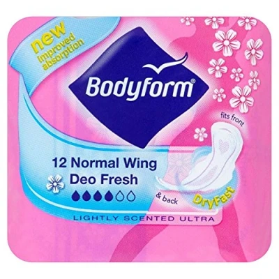 Image of Bodyform Deo Fresh Normal with Wings (12) Pack of 6